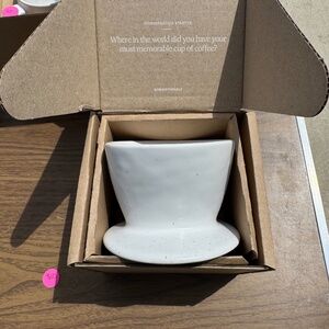 Fable Coffee Dripper Speckled White NIB